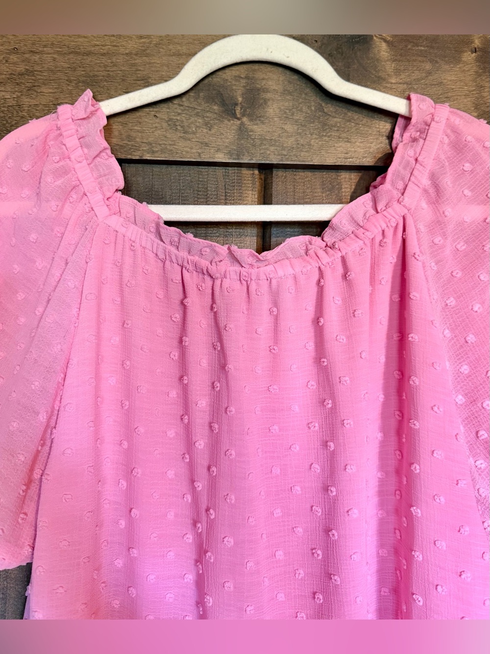 EUC CeCe Bubblegum Pink Scoop Neck Blouse - Picture 6 of 12